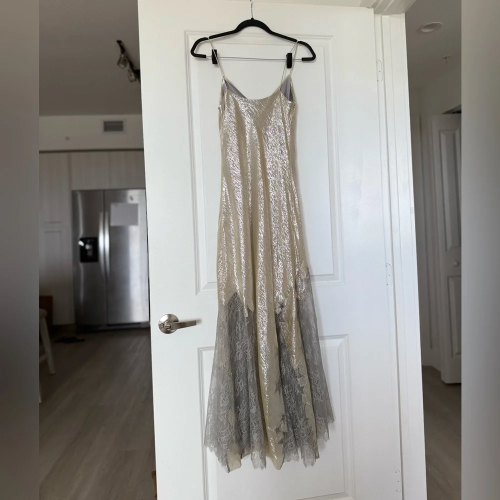 Like new Tory Burch Star Lace Slip Maxi Dress 2 $1,498